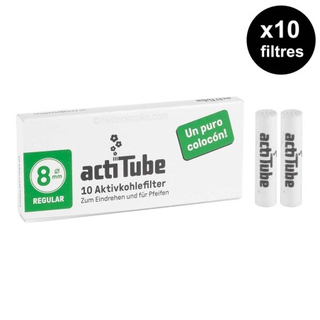 Produit CBD : FILTRE A CHARBON ACTITUBE PAR 10